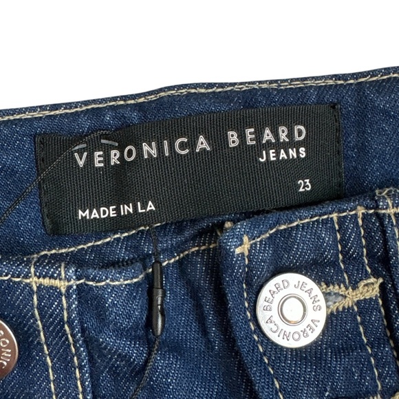 New Veronica Beard $348 Crosbie Wide Leg High Rise Comfort Stretch Jeans Size 23 - Picture 9 of 10